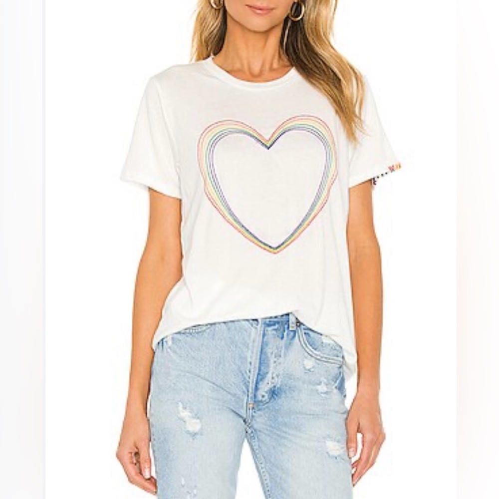 White Heart Graphic Women's T-Shirt